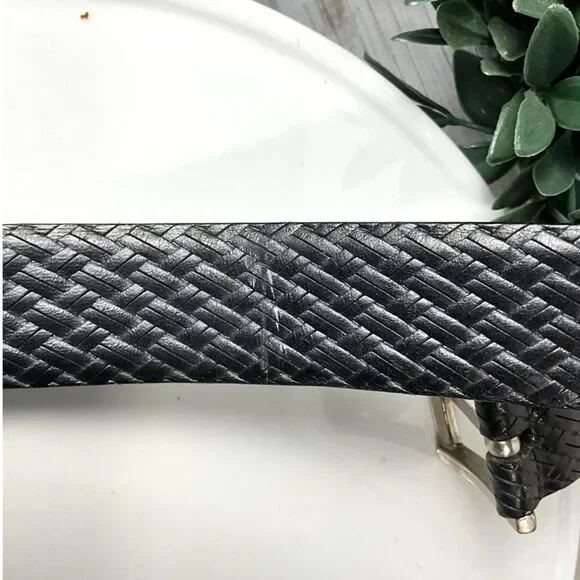 Vintage Bullock & Jones handmade men's leather black belt 36" handmade in Spain - Picture 5 of 8